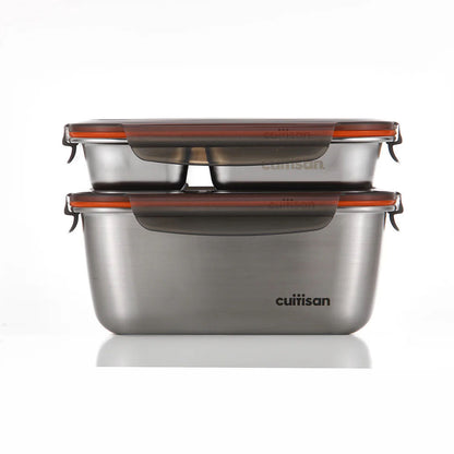 Cuitisan Stainless steel Microwavable Storage Box - To Go 2-in-1 Bag