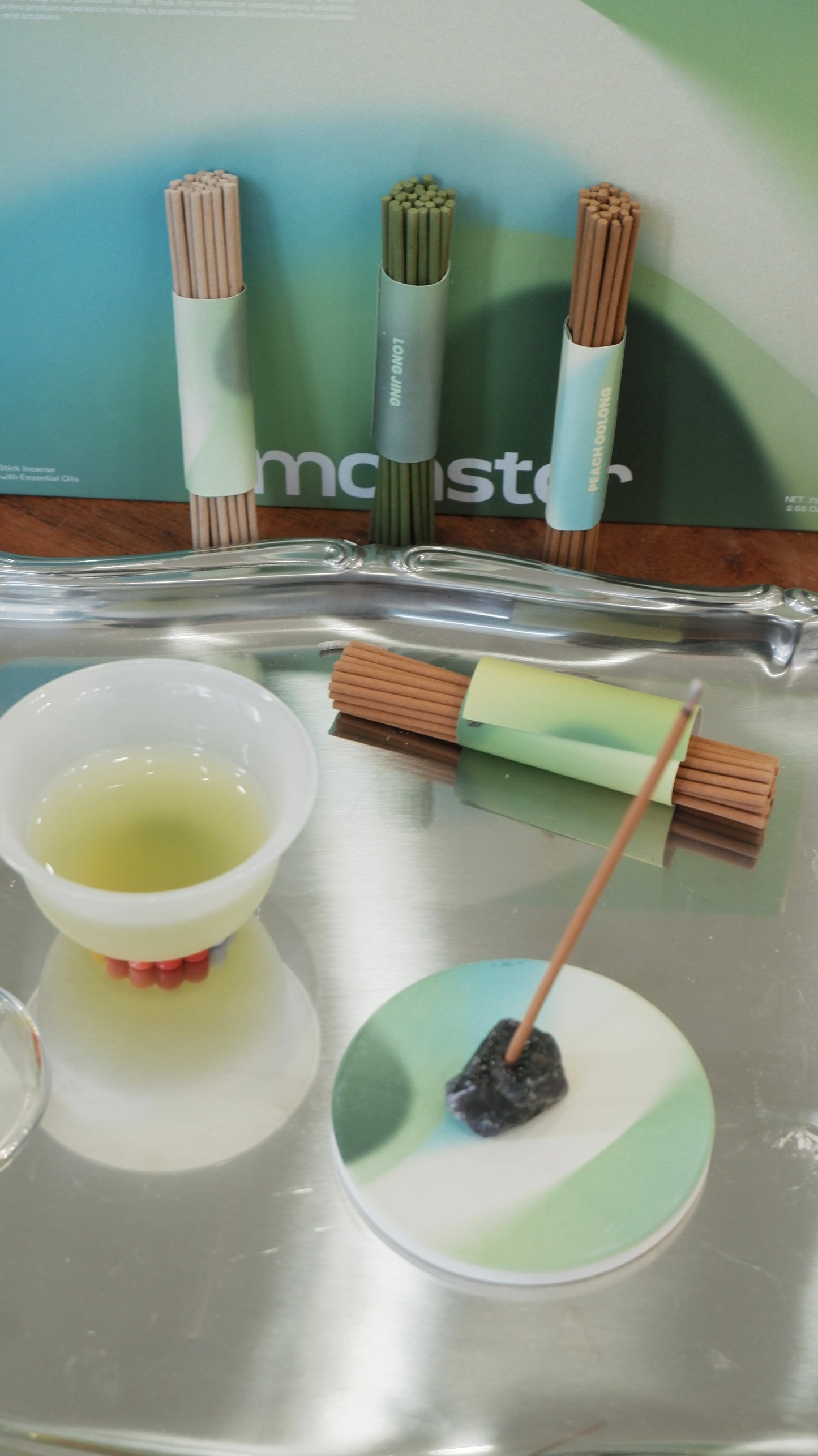Emonster Incense - 120 Sticks Gift Set - Tea Aroma