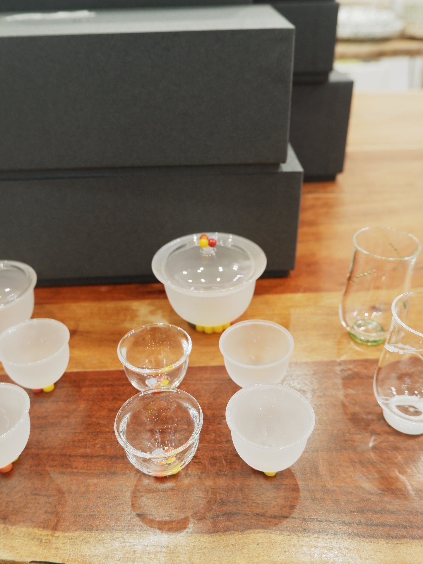 十卿 Glassware XuanGuo Series - Large Frosted Gaiwan Gift Set