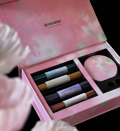 Encens Emonster - Coffret cadeau de 120 bâtonnets - Éclat de fleurs