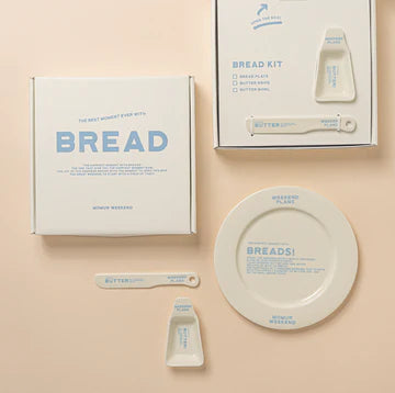 Momur | Weekend 5 Bread Plate Gift Set - Ivory