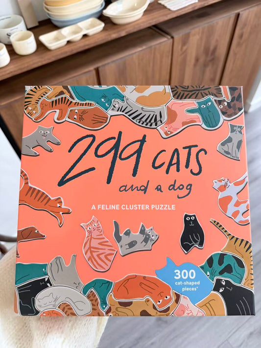 299 Cats and a Dog 300 Piece Puzzle