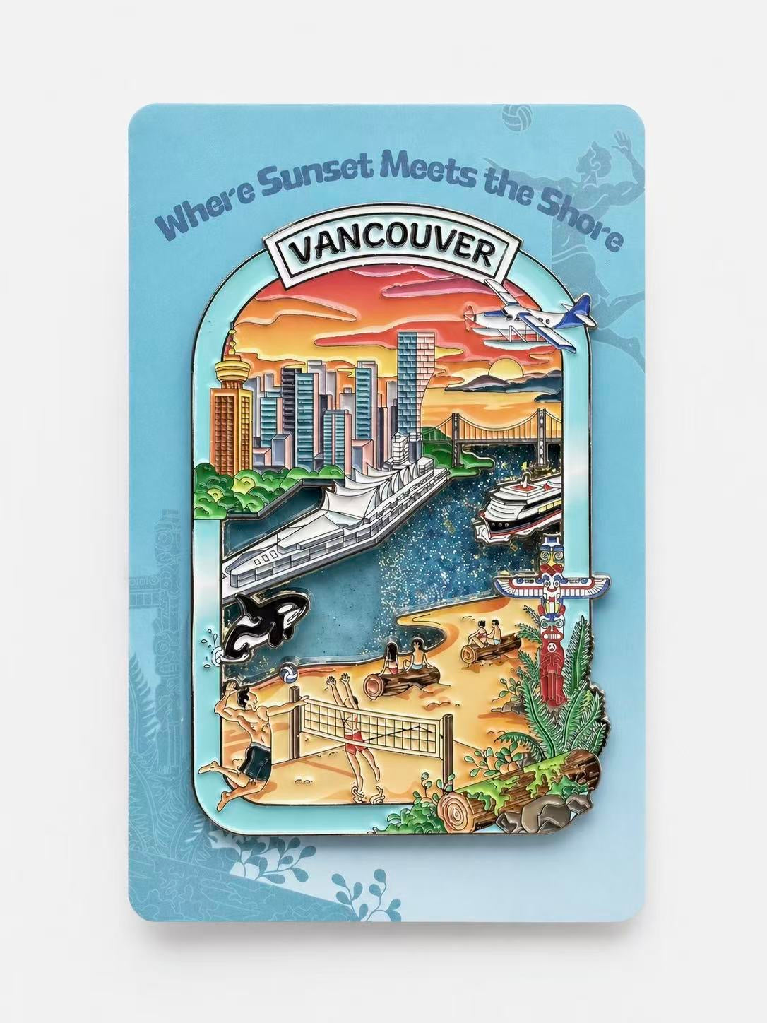 Limited Edition Vancouver Fridge Magnet - Summer