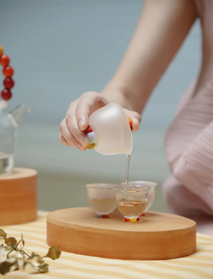 十卿 Glassware XuanGuo Series - Small Frosted Gaiwan Gift Set