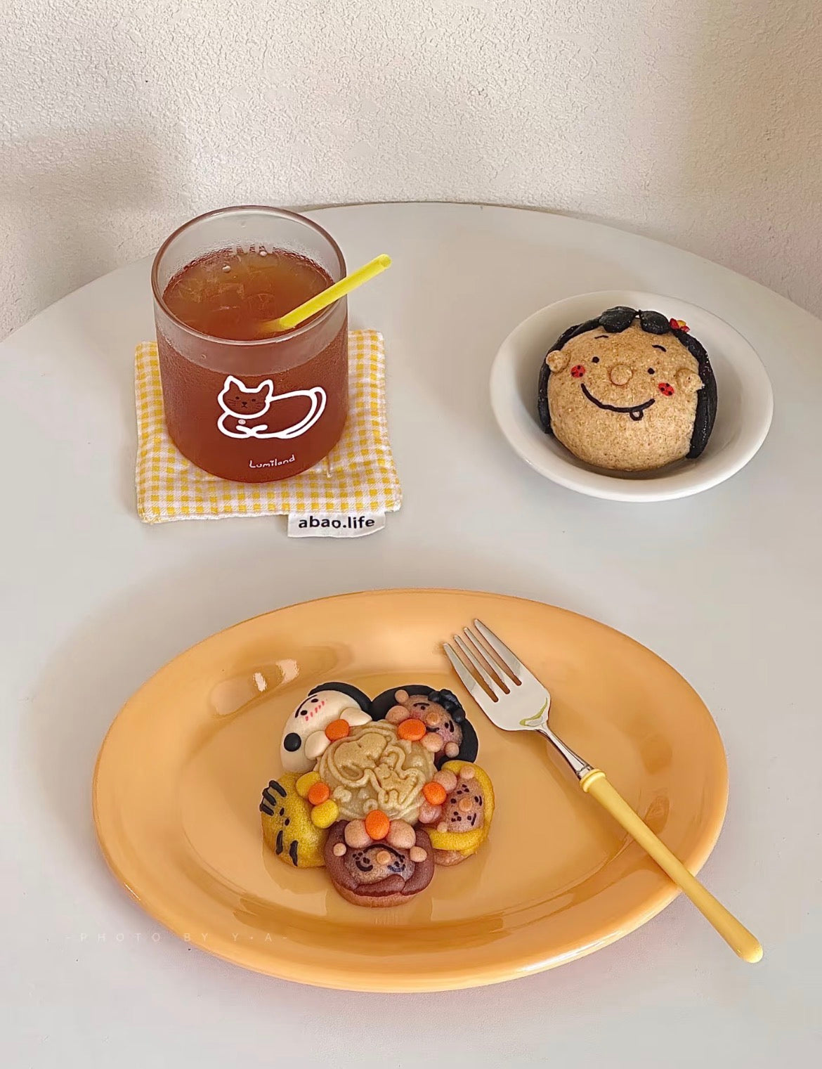 Lumiland｜Cat Glass Cup (Lying)