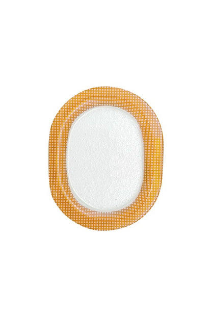 Eding | Checky Glass Oval Plate Small