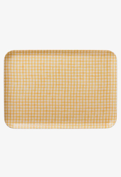 Yellow Checkered Tray