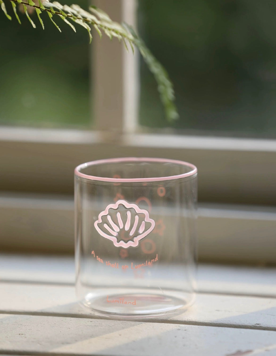 Lumiland｜Blue Shell Short Glass Cup（2 Colors）