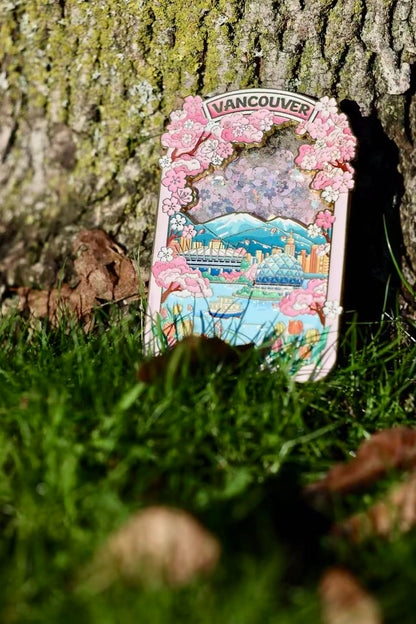 Limited Edition Vancouver Fridge Magnet - Sakura