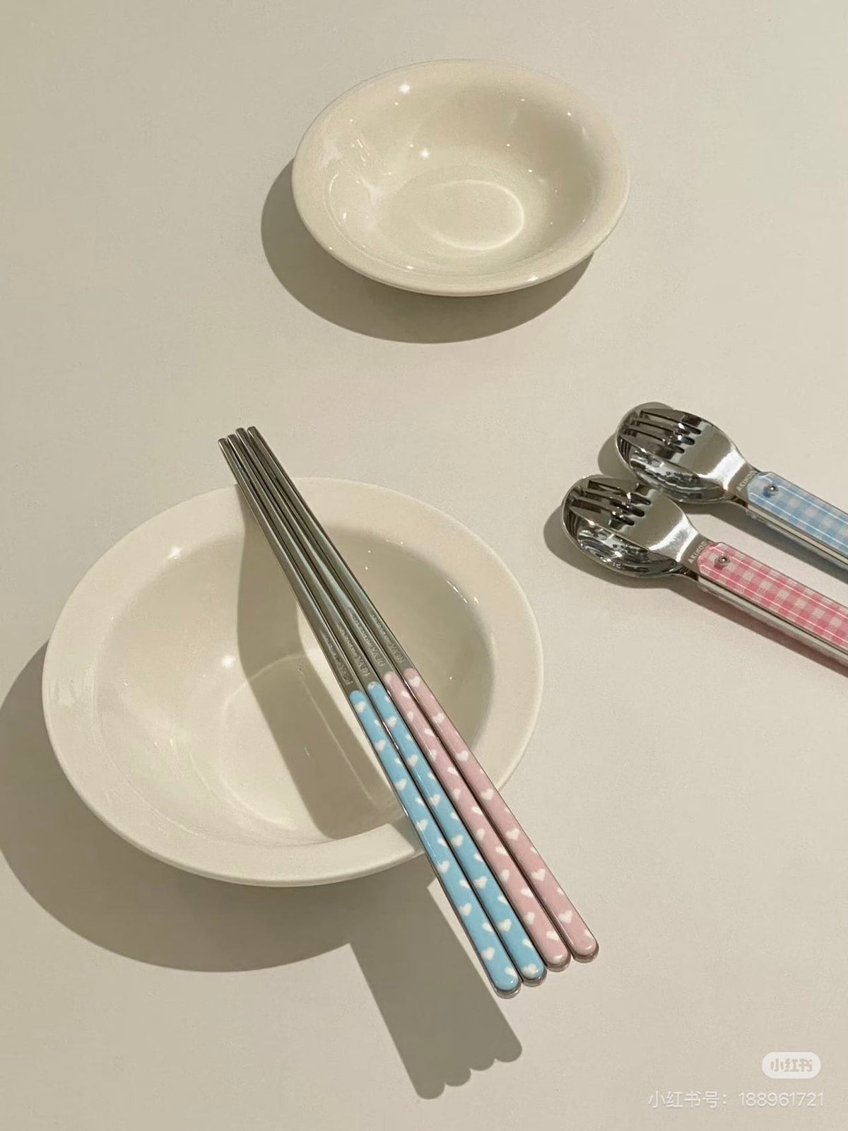 Neva Cultery - Heart Series Light Blue