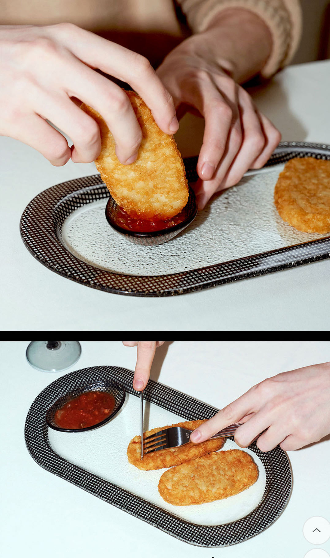 Eding | Checky Series Long Oval Tray