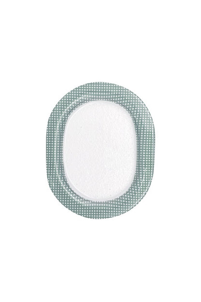 Eding | Checky Glass Oval Plate Small