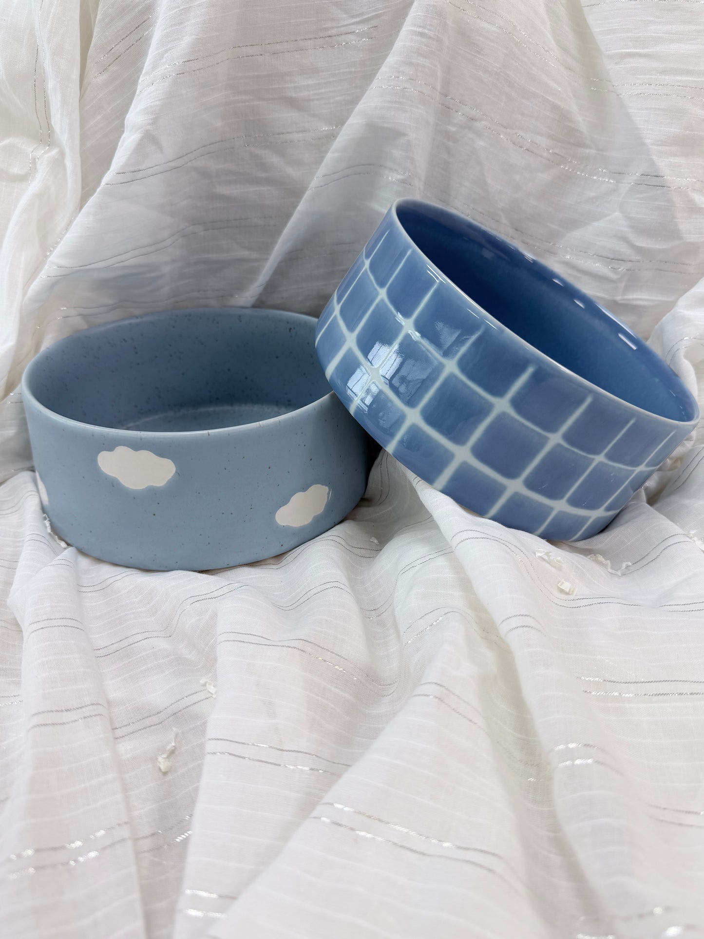 Egg Back Home｜Pet Bowl Stoneware blue