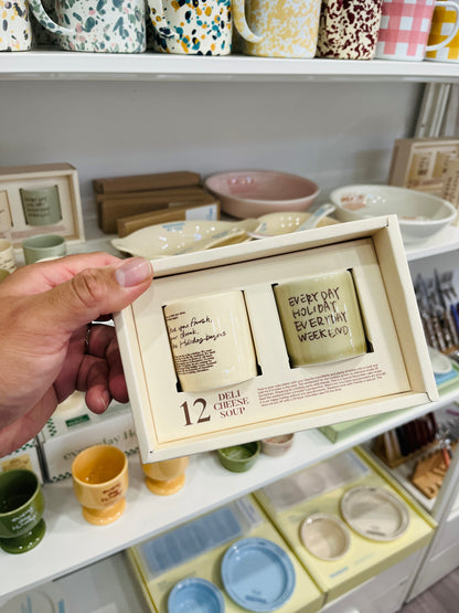 Momur | Weekend 10 Soju Glass 2 piece Gift Set