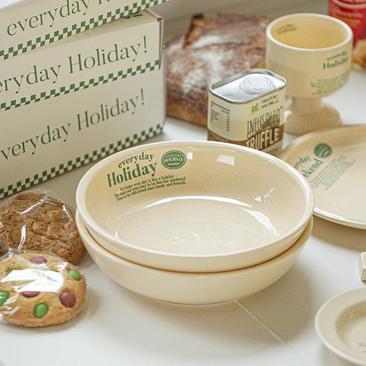 Momur Weekend 4 Holiday Bowl Butter Green