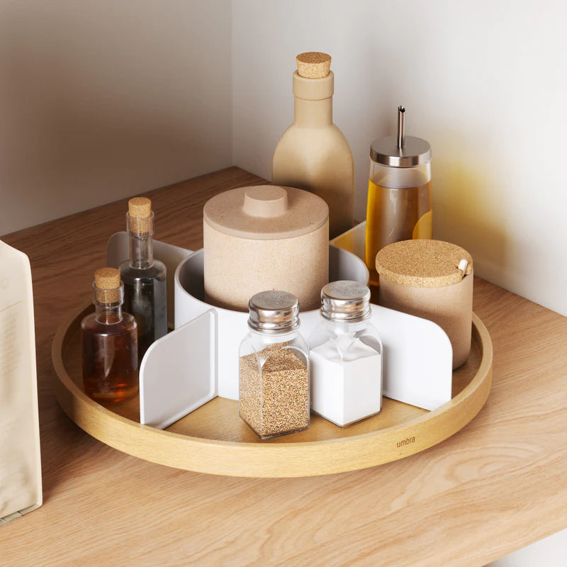 Umbra | Bellwood LAZY SUSAN White Natural (Pick up & Delivery Only）
