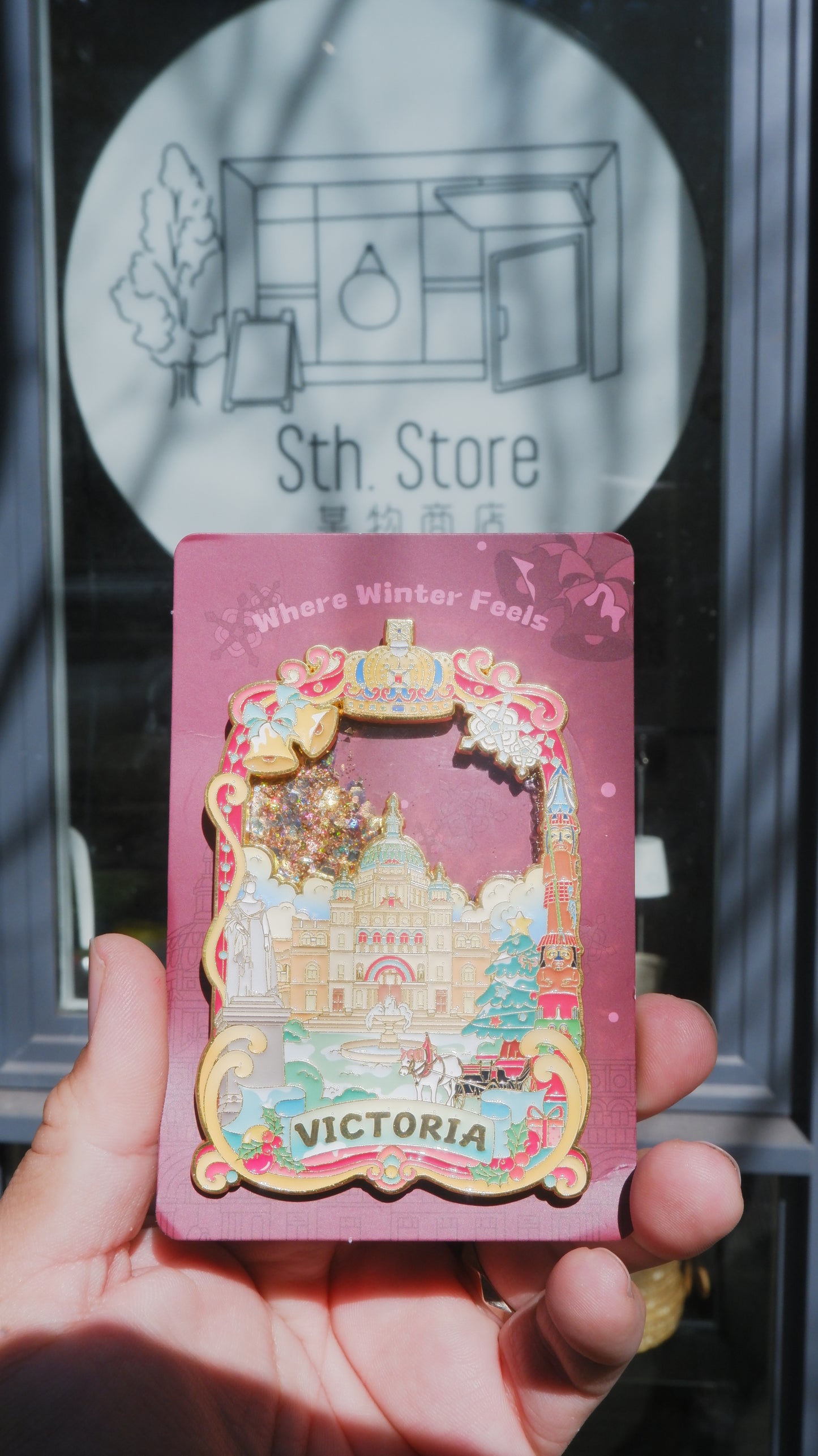 Victoria Winter Fridge Magnet
