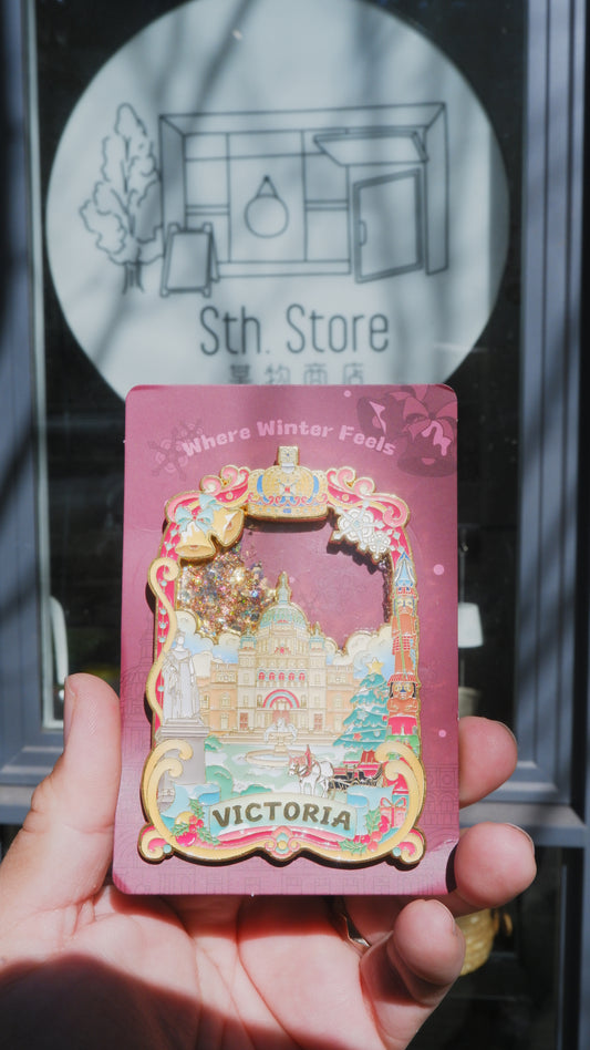 Victoria Winter Fridge Magnet