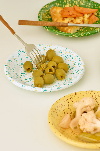 Eding | Milkyway Enamelware Coupe Salad Plate