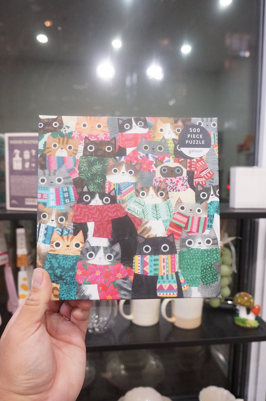 Galison - Wintry Cats 500 pcs Puzzle