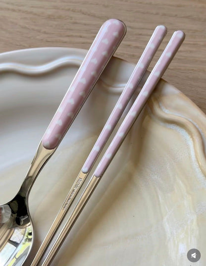 Neva Cultery - Heart Series Rose Pink