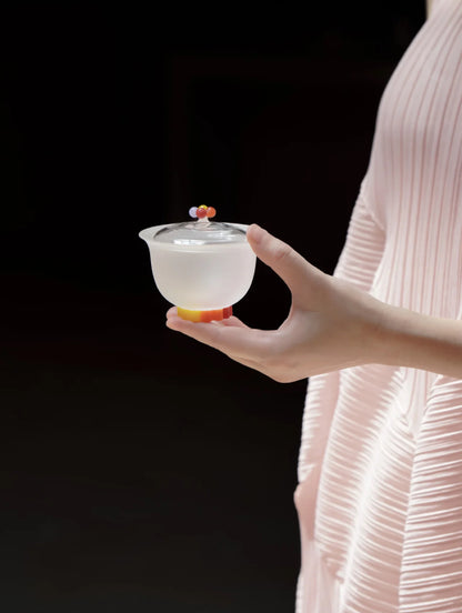 十卿 Glassware XuanGuo Series - Large Frosted Gaiwan Gift Set