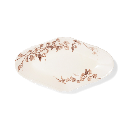 Studio M' | Vine Oval Plate - Large Brown