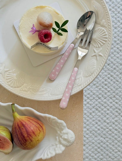 Neva Cultery - Heart Series Rose Pink