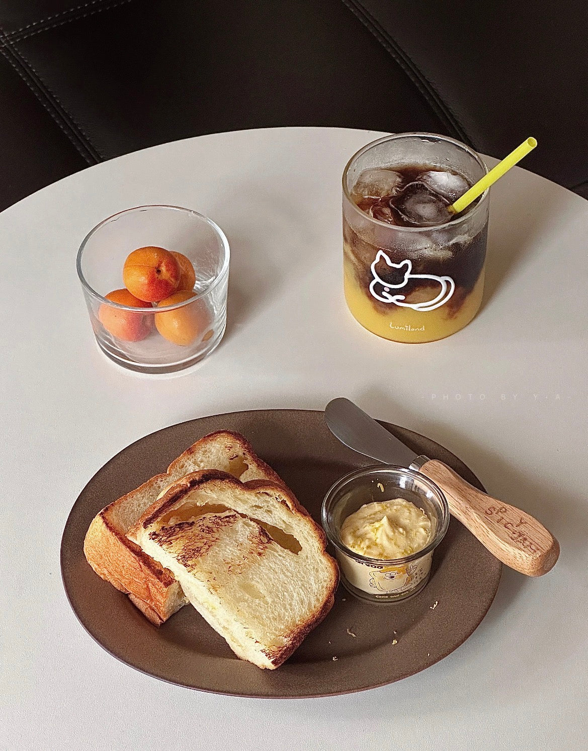 Lumiland｜Cat Glass Cup (Lying)