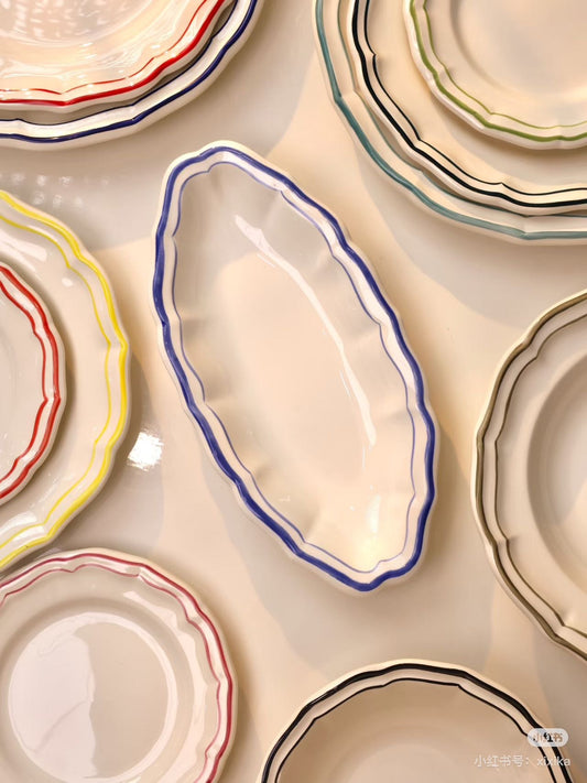 Gien Les Filet｜Pickle Dish Plate（9 colors）