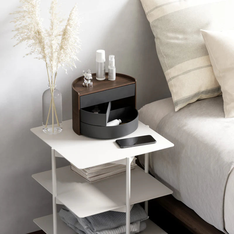 Umbra | MOONA STORAGE BOX- Black Walnut (Pick up & Delivery Only)