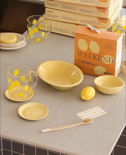 Momur | Weekend 13 Lemon Oval Bowl Small
