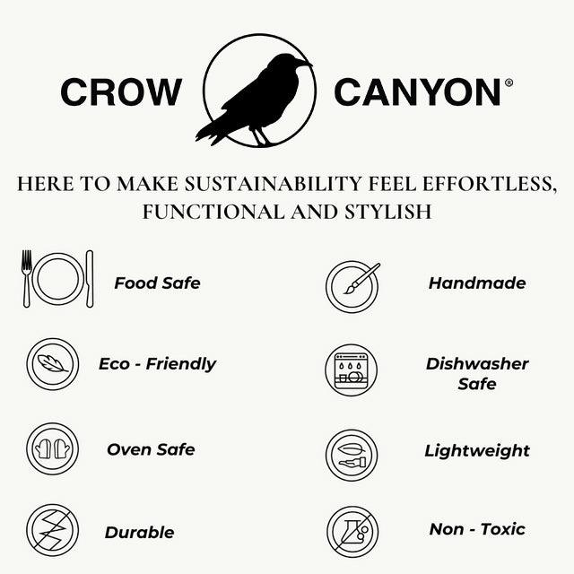 Crow Canyon | Splatter Series Splatter Footed Bowl (6 Colors)