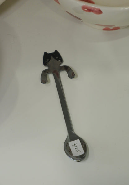 Cat Coffee Spoon - Black Cat