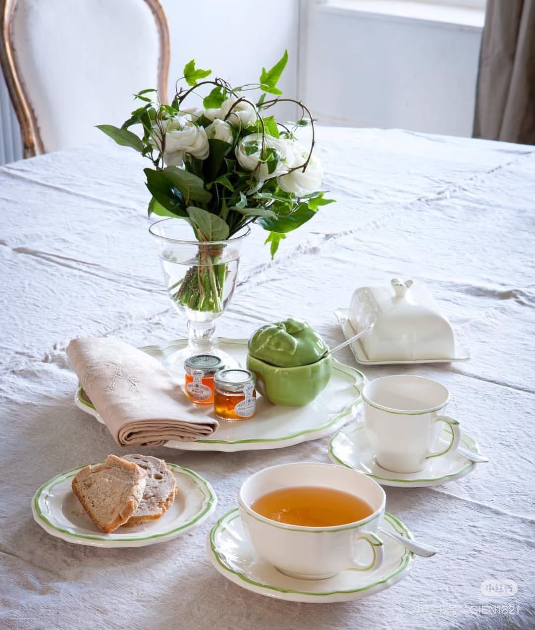 Gien Les Filet｜Breakfast Cup (2 colors)