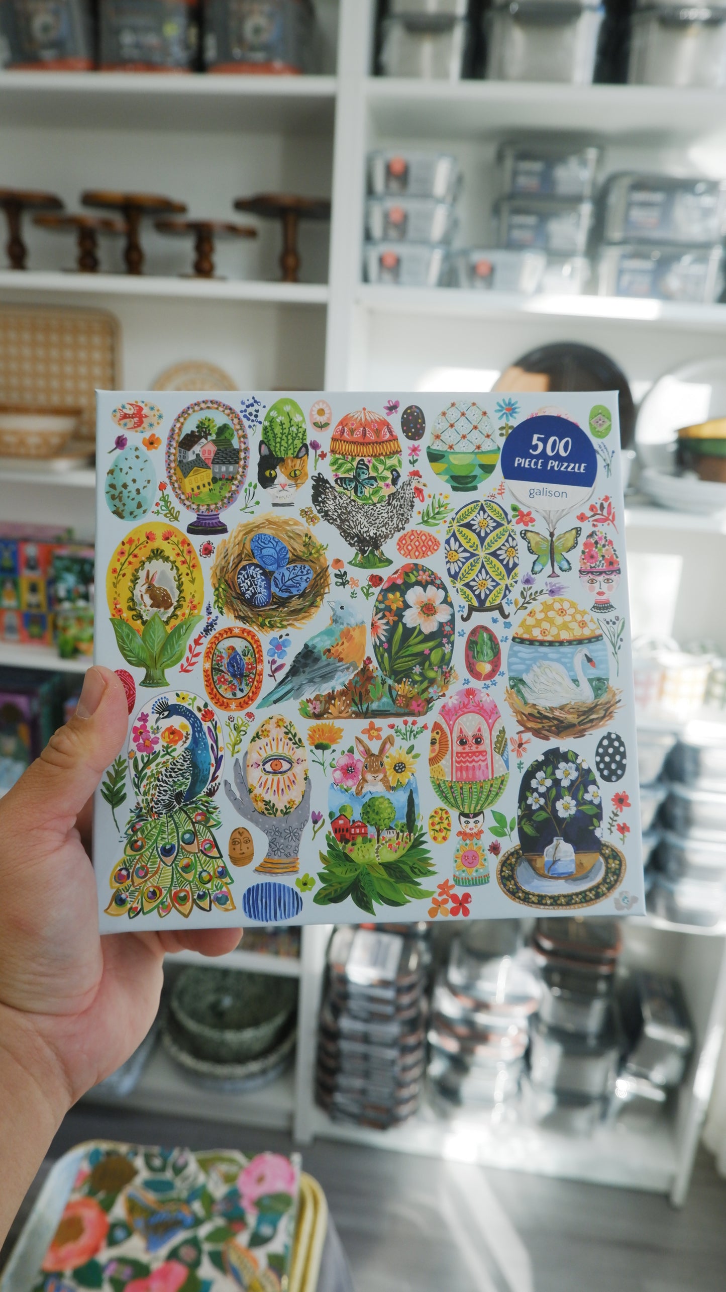 Galison -  Artisanal Eggs 500 Pieces Puzzle