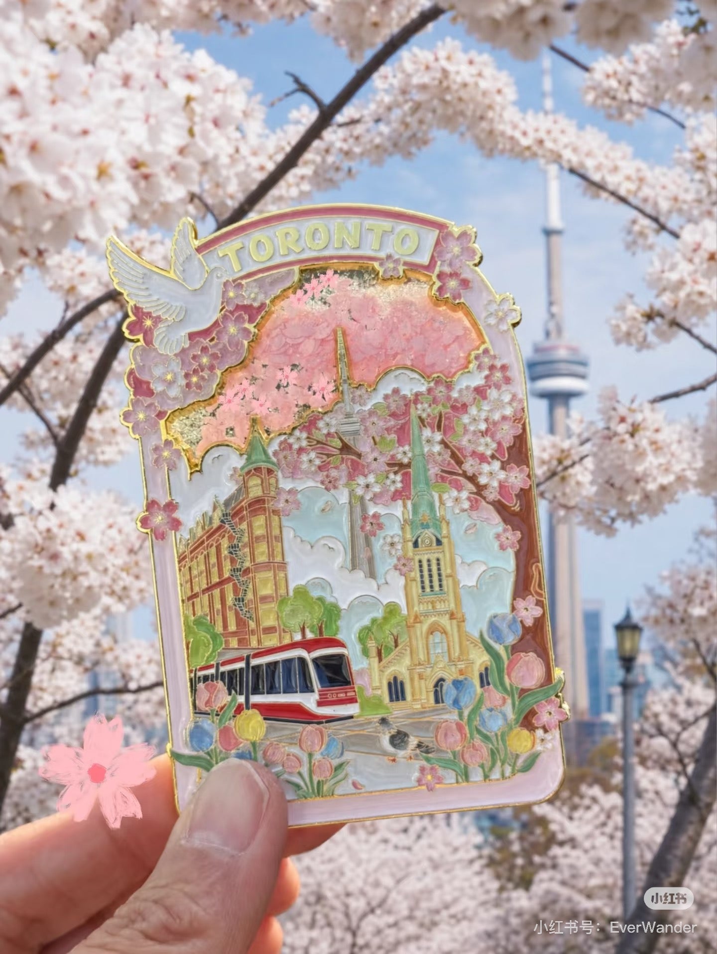 Aimant de réfrigérateur Sakura de Toronto