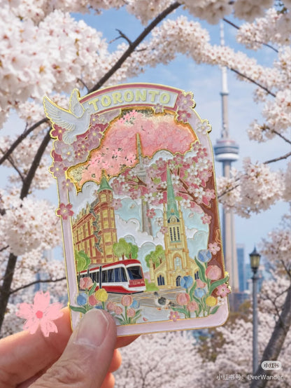 Aimant de réfrigérateur Sakura de Toronto