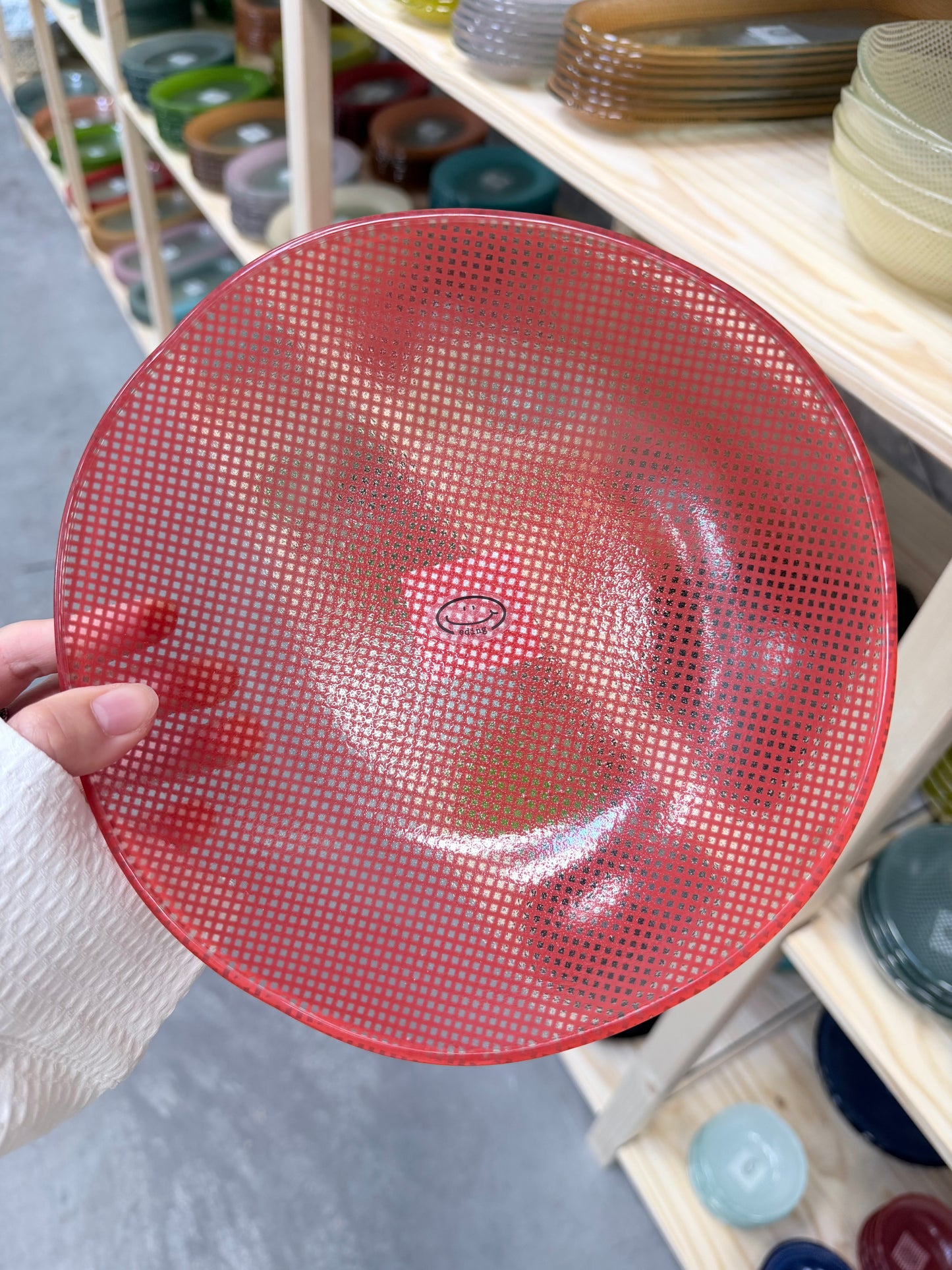 Eding | Checky Glass Salad Bowl