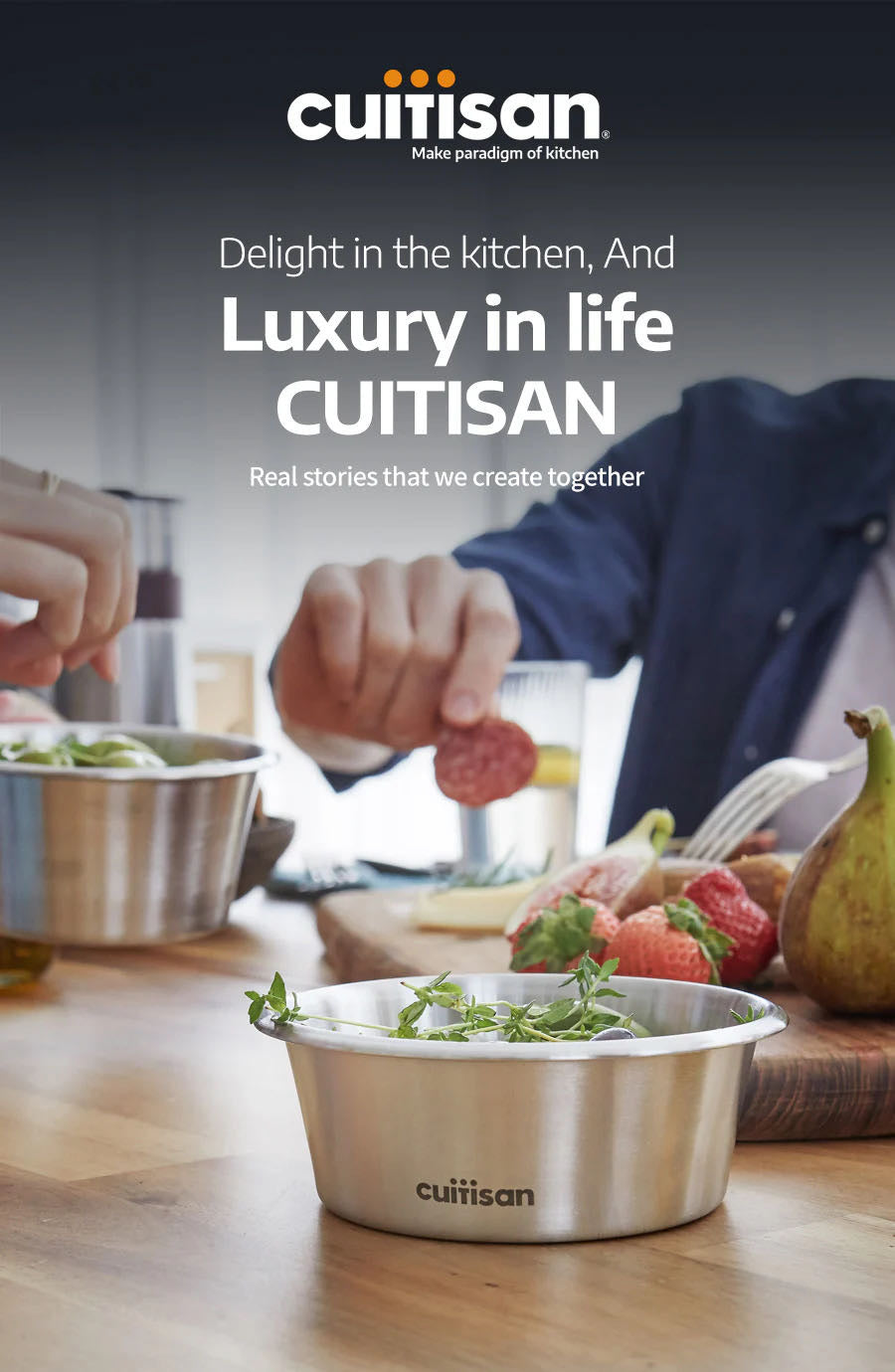 Cuitisan Stainless steel Microwavable Storage Box - Simple Round 920ml