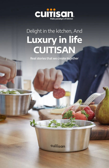Cuitisan Stainless steel Microwavable Storage Box - Simple Round 920ml