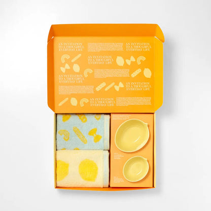 Momur | Weekend 13 Towel + Lemon Bowl Gift Set