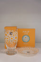 Aderia | Showa-era Retro Milkshake Cup with Saucer - Full Bloom