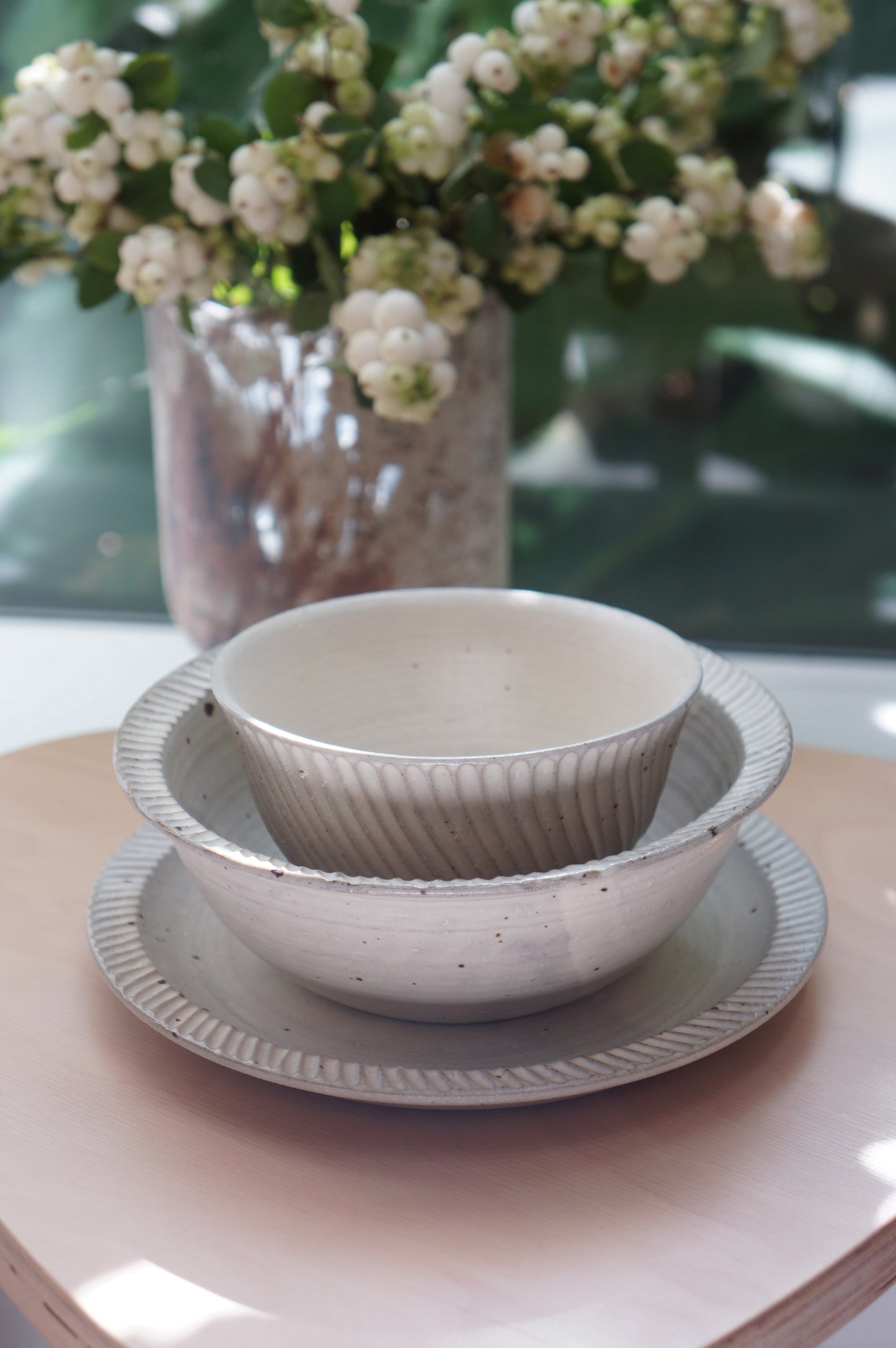 Jingdezhen | Pengfan | Engobe Coating Simple Style Cup & Saucer