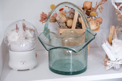 Glass Vase - Basket Style