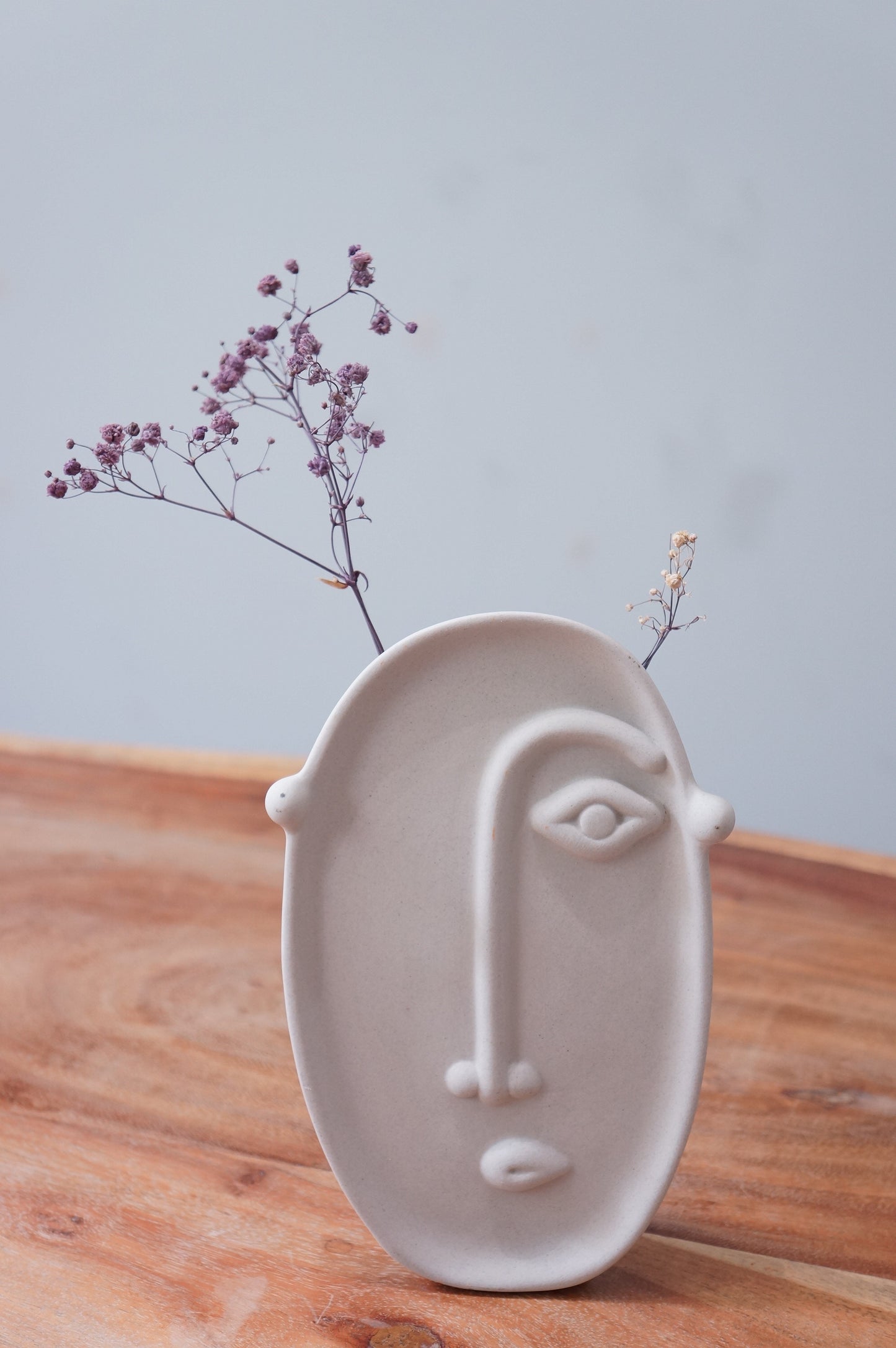 Abstract Face Ceramic Vase