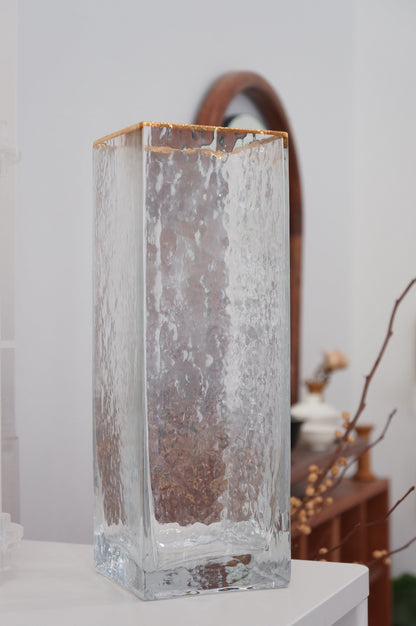 Glass Vase - Golden Edge