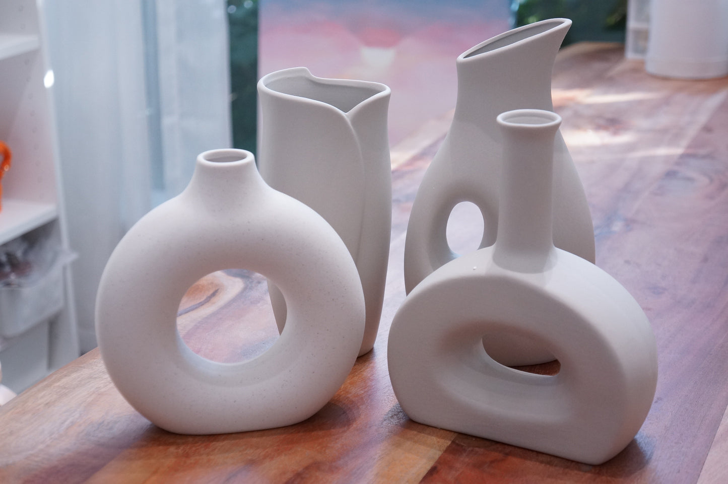 Donut Style Ceramic Vase