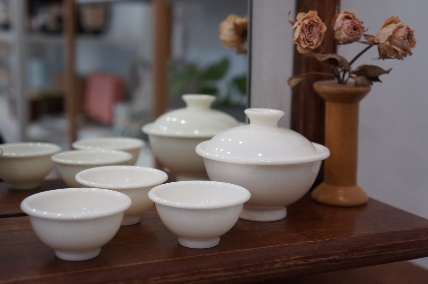 Jingdezhen | Lanting | Handmade Melon White Tureen Set