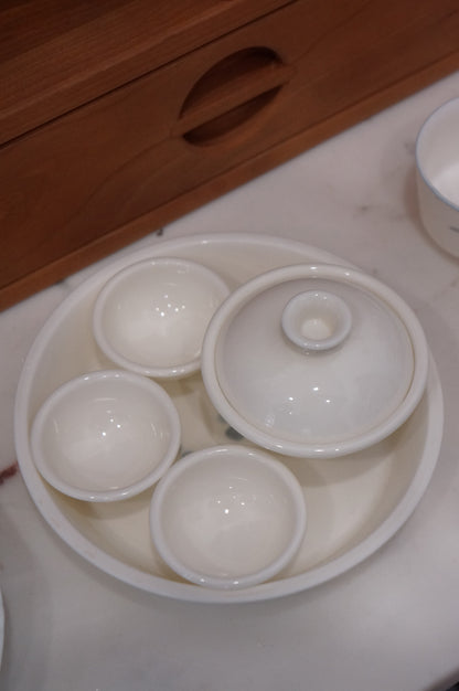 Jingdezhen | Lanting | Handmade Melon White Tureen Set